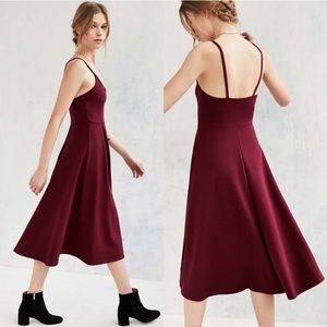 Kimchi Blue Ponte Empire Waist Midi Dress - Medium